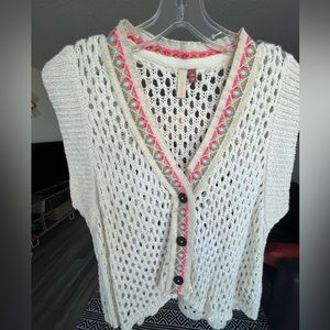 ANTHROPOLGY Cropped Crochet Shrug